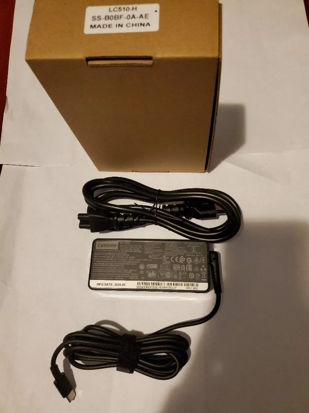NEW LENOVO ADLX65YCC3A POWER SUPPLY 01FR026 ADAPTOR SA10M13950 CHARGER